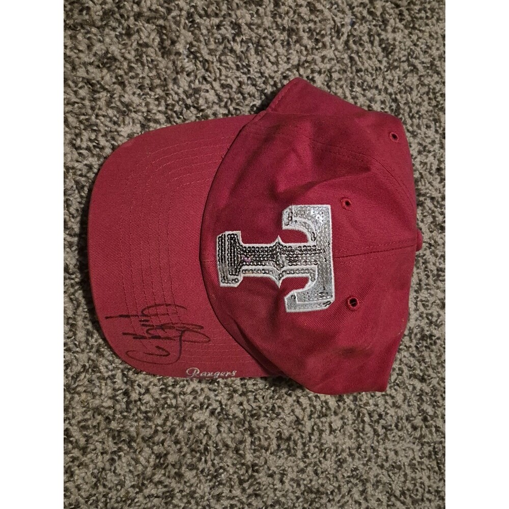 Texas Rangers 47 Genuine Cheer Up Womens Signed Autographed Red